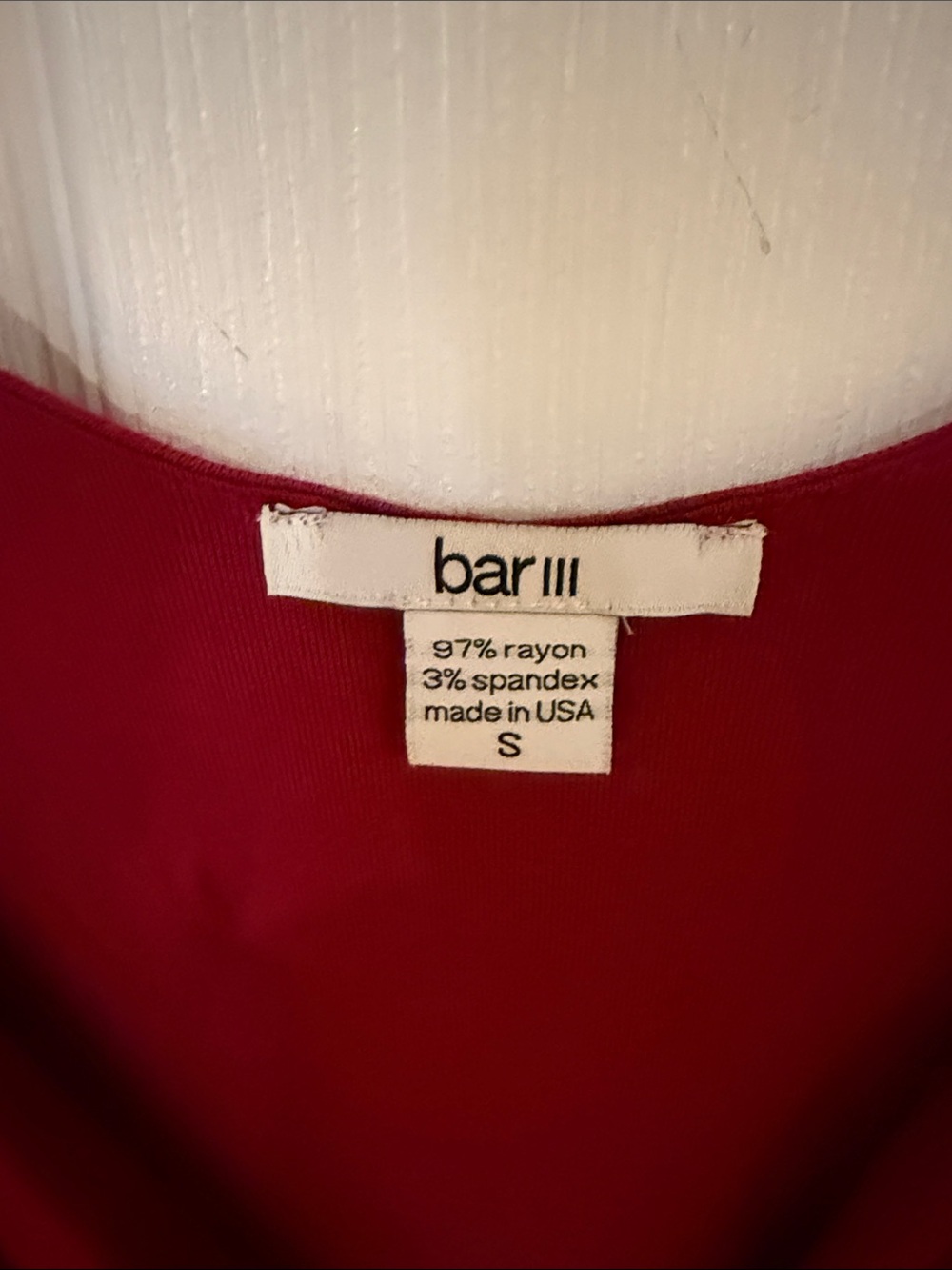 Bar III Sleeveless Wine-Red V-Neck Jumpsuit with Gathered Waist - Picture 2 of 4